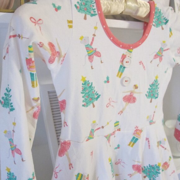 Eleanor Rose Girl's Long Sleeve Holiday Christmas Tunic Top Size 6-7 EUC - Picture 4 of 6